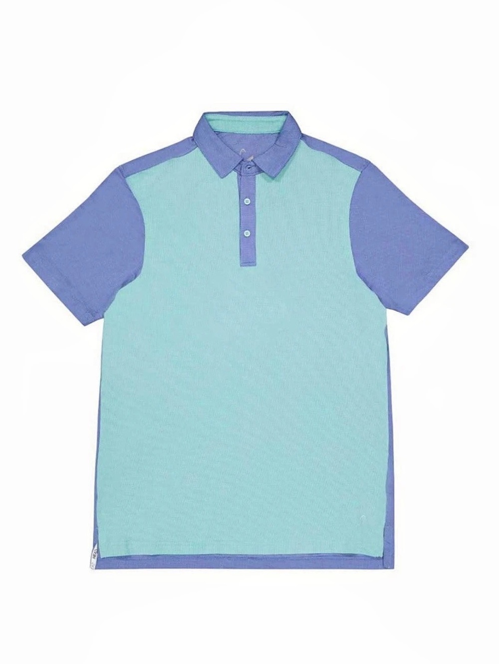 Men’s Polo Golf Collar Shirt in Blue & Green Size XL Athletic Activewear Casual